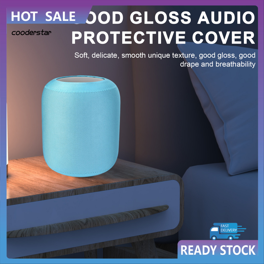 Vỏ loa đàn hồi COOD Vỏ bảo vệ âm thanh có độ bóng tốt Vỏ loa Homepod chống nước Vỏ bảo vệ chống bụi 