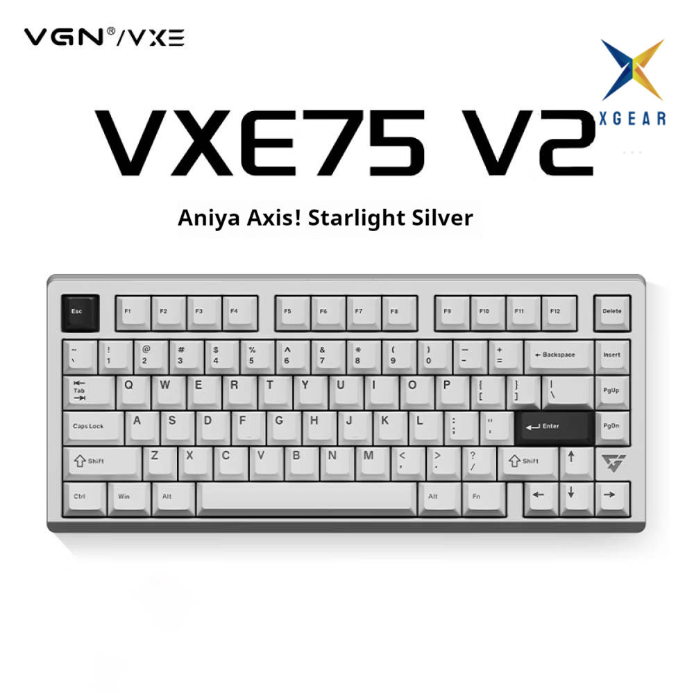 Bàn phím cơ không dây ATK VXE75 V2 Nhôm CNC Led mạch xuôi - 3 chế độ kết nối tiện lợi - Độ trễ chỉ 1ms | BigBuy360 - bigbuy360.vn