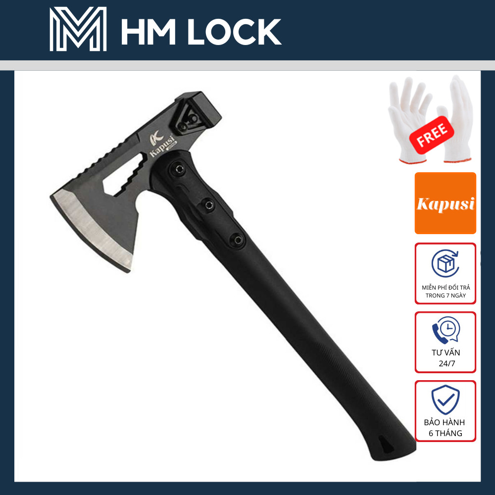 [NEW] BÚA RÌU KAPUSI K-9507 KÍCH CỠ 370MM, RÌU ĐA NĂNG NHẬT BẢN CHUYÊN DÙNG CHO ĐI PHƯỢT - HÀNG CHÍN