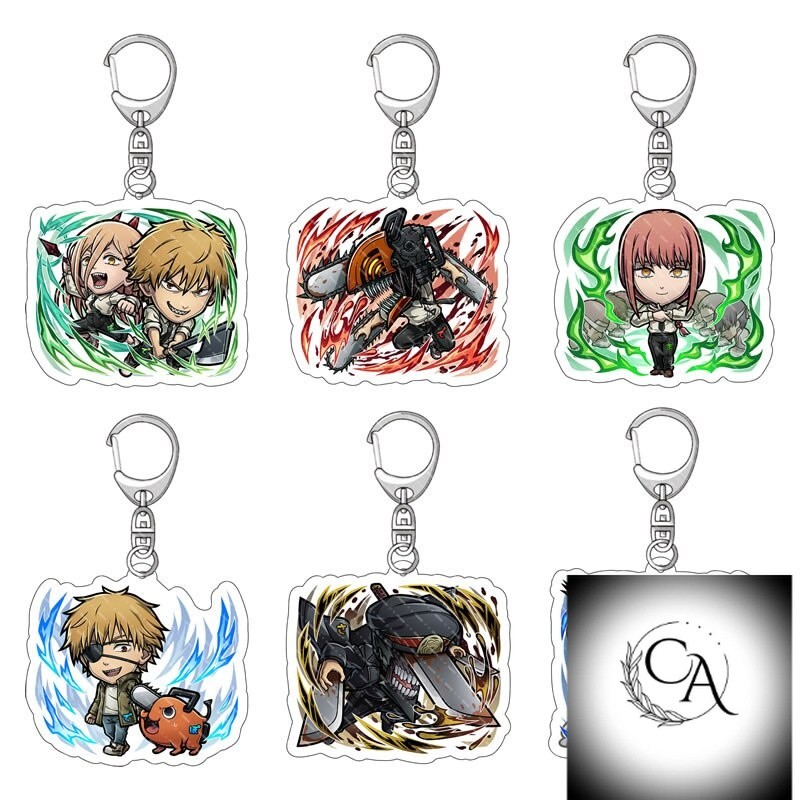Móc khoá Anime Manga 12 Styles Chainsaw Man Anime Manga Nhật Bản Phụ Kiện Trang Trí Túi xách Balo