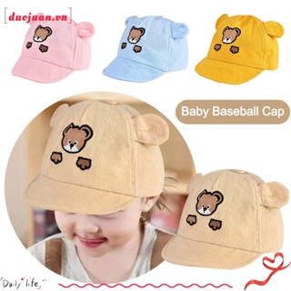 Duojuan Mũ Bóng Chày Cho Bé, Mũ Có Thể Điều Chỉnh Trẻ Em Bé Trai Bé Gái Mũ Chống Nắng, Mũ Đạt Đỉnh Hoạt Hình Có Tai Che Nắng Mũ Lưỡi Vịt Ngoài Trời