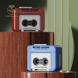 [Saymakerlace] Móc khóa ghi âm Cassette cổ điển di động có thể ghi lại và âm nhạc Máy ghi âm ngộ nghĩnh Túi móc khóa Trang trí mặt dây chuyền cho quà tặng cặp đôi