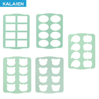 Kalaien 2 cái Khuôn Bánh quy Silicone khuôn bánh quy người yêu màu trắng Nhật Bản khuôn bánh quy giòn dakwaz 8 lỗ 5 mẫu gấu, hình con mèo nhà bếp tự làm bánh dễ dàng giải phóng