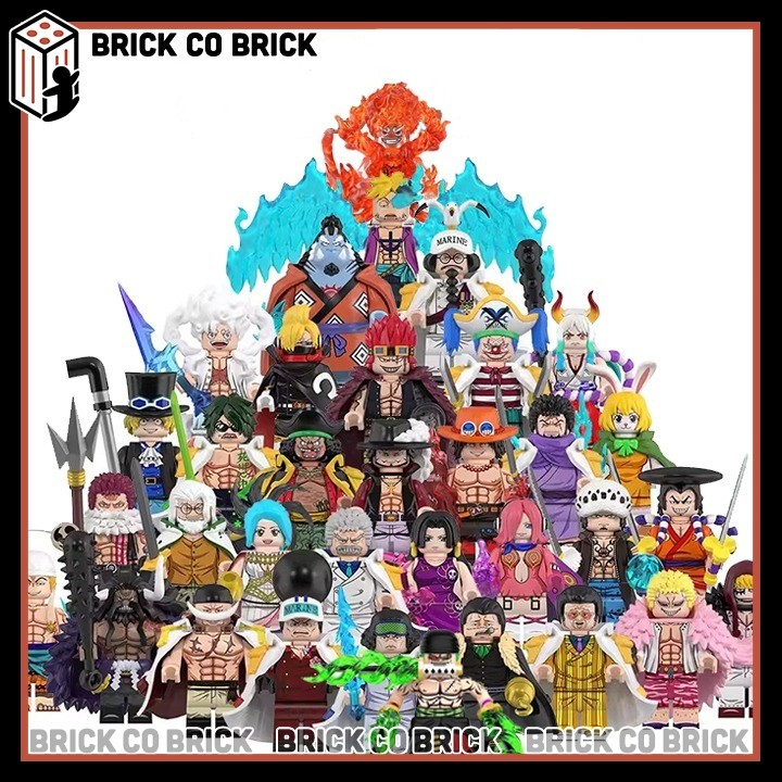 Đồ chơi Lắp ráp One Piece Nhân vật Luffy Zoro Sanji Shank Kaido Mô hình Monkey D Luffy Yamato Raylei