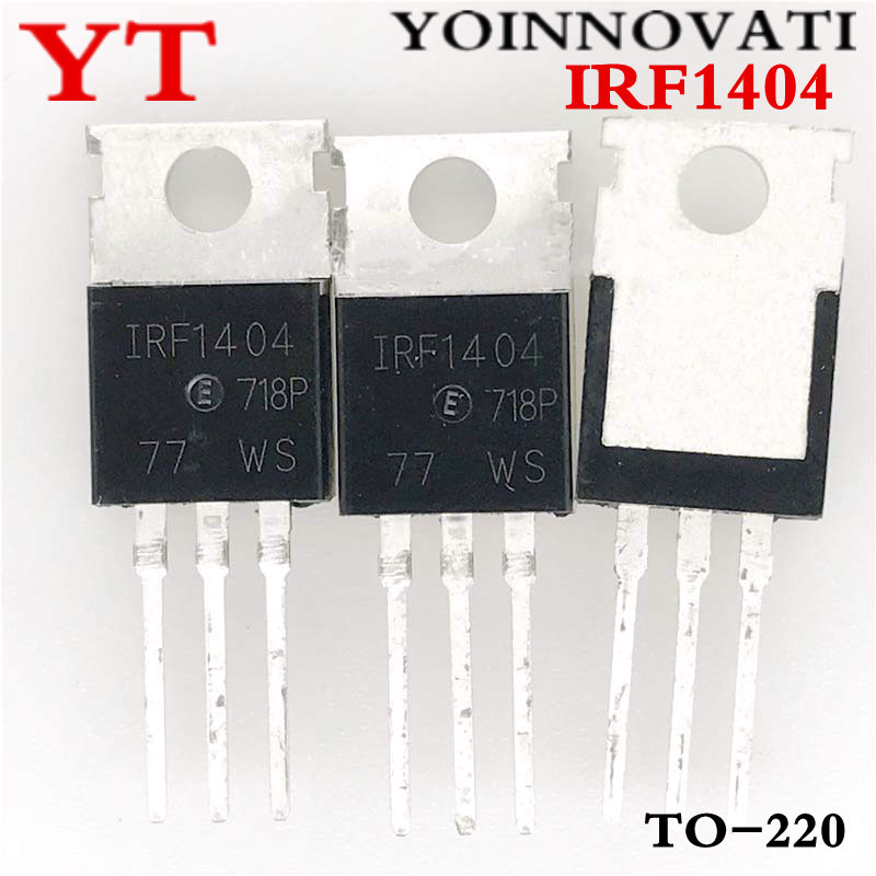 10 Miếng IRF1404PBF IRF1404 MOSFET N Kênh 40V 202A TO-220AB