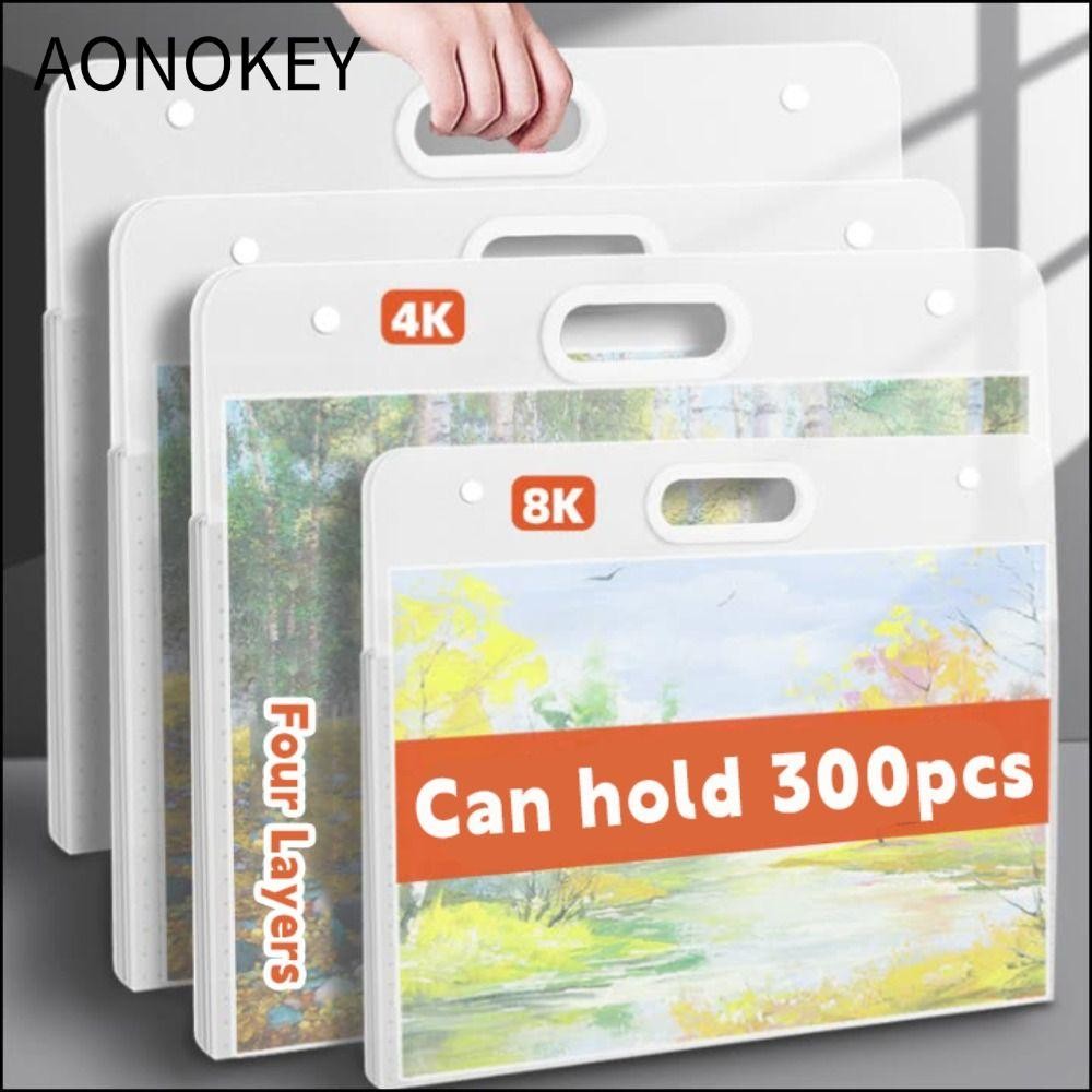 Thư mục tập tin AONOKEY, Túi đựng giấy vẽ tranh A2 / A3 / A4 chống nước, Album ảnh 4K / 8K / 16K chấ