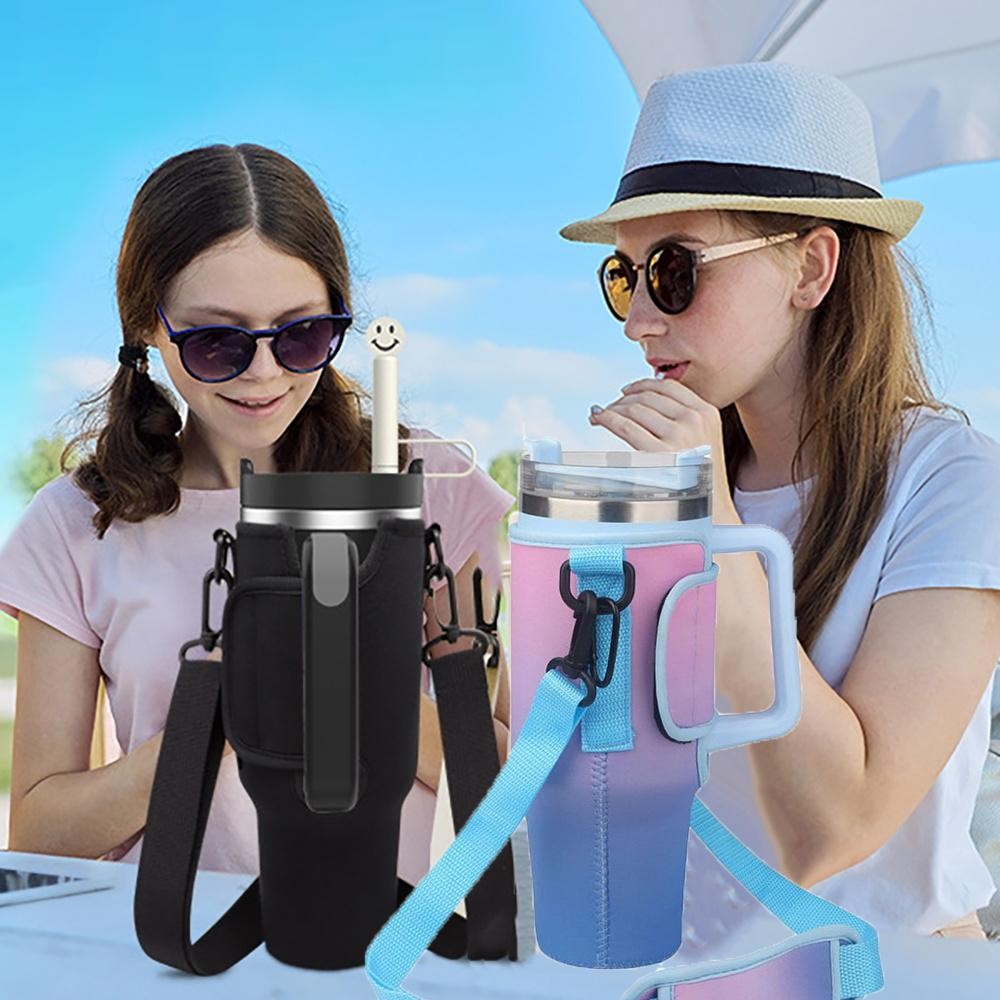 Ice cup sleeve thick insulating material wearresistant material commuting fitness water bottle leak-