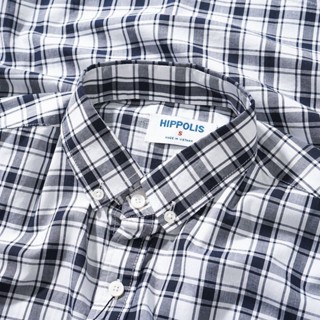 Áo Sơ Mi Nam Dài Tay Caro Đen Trắng Chất Thô Thoáng Mát, Thấm Hút Tốt, Chống Tia UV