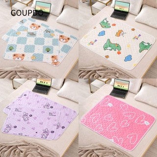 GOUPDO Bộ đồ giường Miếng đệm nước tiểu, Vải chống thấm nước cho bé, Phim hoạt hình mềm mại dễ thương thoáng khí cho bé ngủ Underpads cho bé