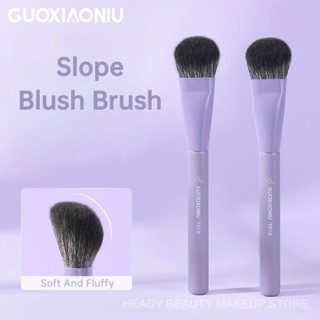  GUOXIAONIU Bunny Sloping Blush Brush Fiber Hair Fluffy Soft Clear Natural Makeup Brush QUV4 