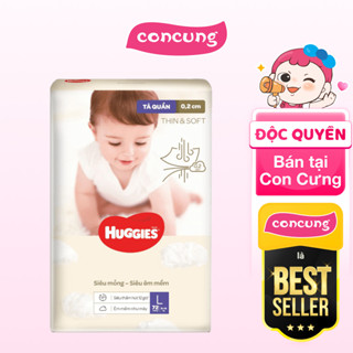 Bỉm tã quần Huggies Thin & Soft size L 9-14kg 72 miếng - concung