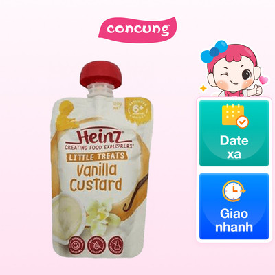 Custard Vani dành cho trẻ từ 6 tháng trở lên - Heinz Vanilla custard 120g