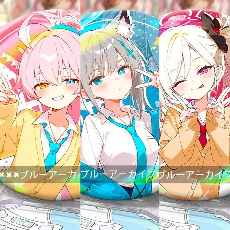 Azur Lane Xanh Lưu Trữ Sunaokami Shiroko - Huy Hiệu Cài Áo Cosplay, Túi Trang Trí Quà Tặng