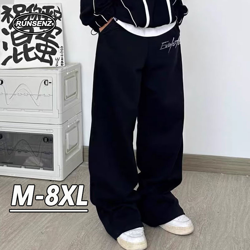 Quần tây nam dáng suông basic đen phong cách Hàn Quốc M-8XL Plus size | BigBuy360 - bigbuy360.vn