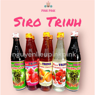  Siro Trinh 600ml Nguyên Liệu Trà Sữa Đủ Mùi Từ Pink Pink Nguyên Liệu & Dụng cụ Pha Chế Đồ Uống 