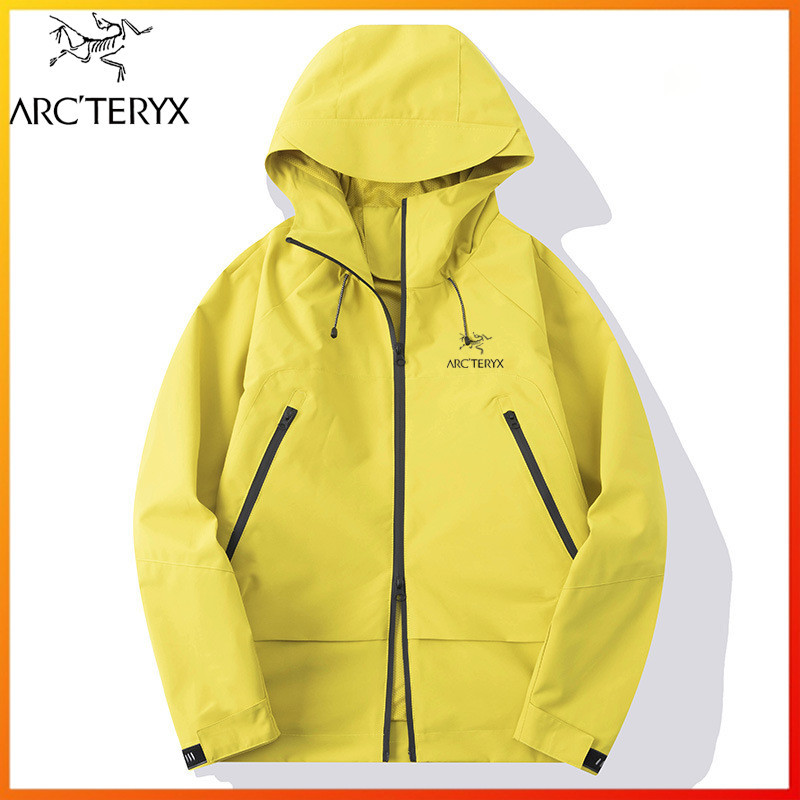 Áo khoác ngoài trời nhẹ Arcteryx, chống gió và thấm nước, thoáng khí với mũ trùm đầu, phù hợp cho cả