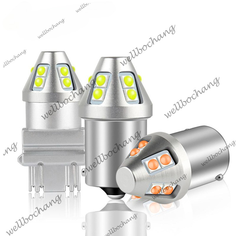 T20 LED W21 / 5W 7443 W21W 7440 PY21W P21W led BAY15D BA15S BAU15S Bóng đèn LED ô tô P21 / 5W Đèn bá