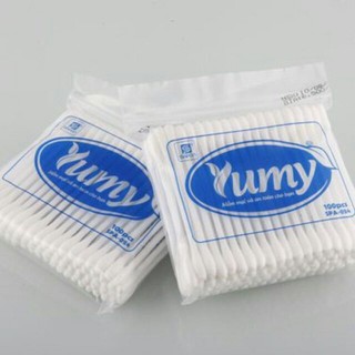 Combo 6/12 gói Tăm Bông Y Tế Người Lớn/trẻ em Yumy (100 Chiếc/gói)