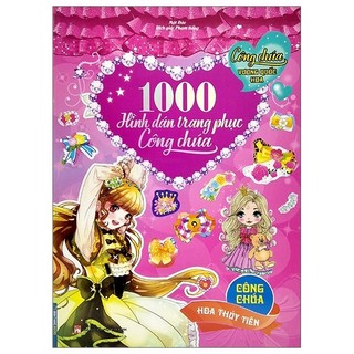 Sách Công Chúa Vương Quốc Hoa - 1000 Hình Dán Trang Phục Công Chúa: Hoa Thuỷ Tiên