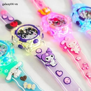 Đồng hồ Sanrio Hello Kitty Kawaii Kuromi My Melody Cinnamoroll Học sinh Trẻ em LED Dạ quang Vòng tay Đồng hồ Trẻ em Quà tặng sinh nhật