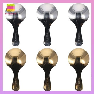 Diachavn 6 Thìa Tay Cầm Ngắn, Bạc, Vàng 3,74x1,77inch Muỗng Cà Phê, Đồ Dùng Gia Đình Thìa Vàng Mini Inox Cho Gia Vị Đường Muối Trà Cà Phê Món Tráng Miệng