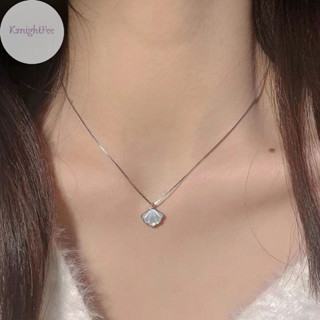 K2nightfee Đơn Giản Mặt Trăng Vỏ Mặt Dây Chuyền Vòng Cổ Màu Bạc Xương Đòn Dây Xích Choker Dành Cho Nữ Bé Gái Trang Sức Thanh Lịch Phụ Kiện Quà Tặng VN