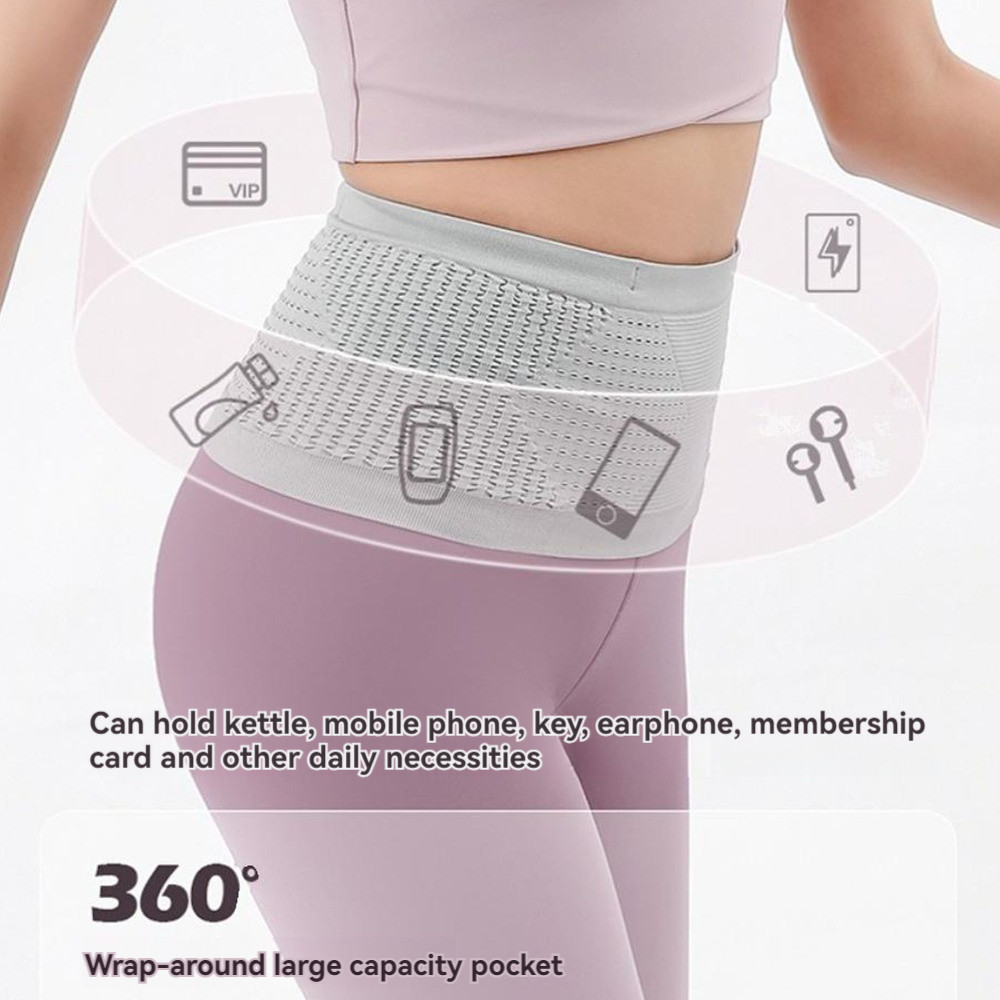 Túi Thắt Lưng Thể Thao Ngoài Trời Buổi Sáng Chạy Đa Năng Vô Hình Thoáng Khí Marathon Thắt Lưng Nam Nữ Chạy Bộ Thể Dục Túi Điện Thoại Di Động