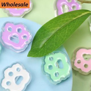 5 Chiếc 23 * 25 Mm Mèo Paw Acrylic Hoạt Hình Nhỏ Giọt Dầu Rời Hạt Trong Suốt Để Trang Sức Làm DIY Handmade Vòng Tay Vòng Cổ Bông Tai