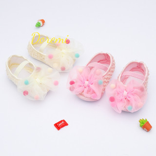 Giày đi bộ Doremi 0-1 tuổi Giày trẻ sơ sinh 3-11 tháng Giày công chúa bé gái Xuân Thu Giày trẻ em