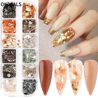 Móng Tay 3D OKDEALS|Phụ Kiện Trang Trí Móng Tay Hình Vỏ Sò Lấp Lánh Xinh Xắn