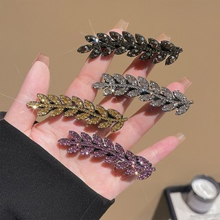  1 Chiếc Vintage Bling Shine Lúa Mì Hình Kẹp Tóc Kẹp Tóc Barrettes Mũ Phụ Kiện 