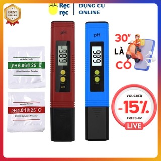 Bút đo pH nước hồ cá, máy thử PH điều chỉnh bằng nút bấm LCD