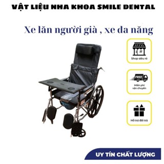 [ SIÊU RẺ ] Xe lăn người già , xe đa năng, có bô,có thể ngả thành giường, gấp gọn - Xe lăn cho người bệnh