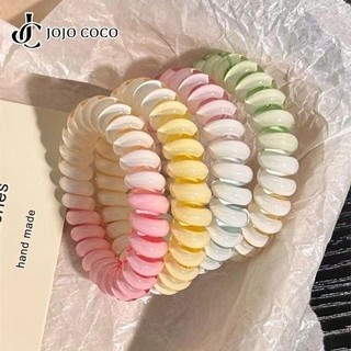  Jojo COCO Dây điện thoại Gradient Dây buộc tóc cho nữ Cô gái Dây cao su bền có độ đàn hồi cao mới 