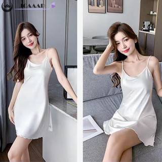 Jcaaap Đồ ngủ Lụa Hai Dây Gợi Cảm Cho Nữ