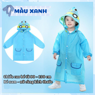 Áo mưa trẻ em  cho bé trai bé gái 2 - 7 tuổi, chất poly dày dặn không thấm nước, hoạt tiết hoạt hình