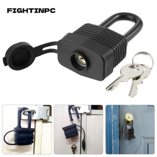 FIGHTINPC Ổ khóa  Khóa chống nước có vỏ nhựa có khóa, Khóa cổng cao su bền