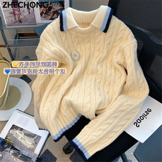 ZHECHONG áo len cardigan áo khoác cardigan Xu hướng hàn quốc Cute xu hướng WLQ2490V5B 37Z240914