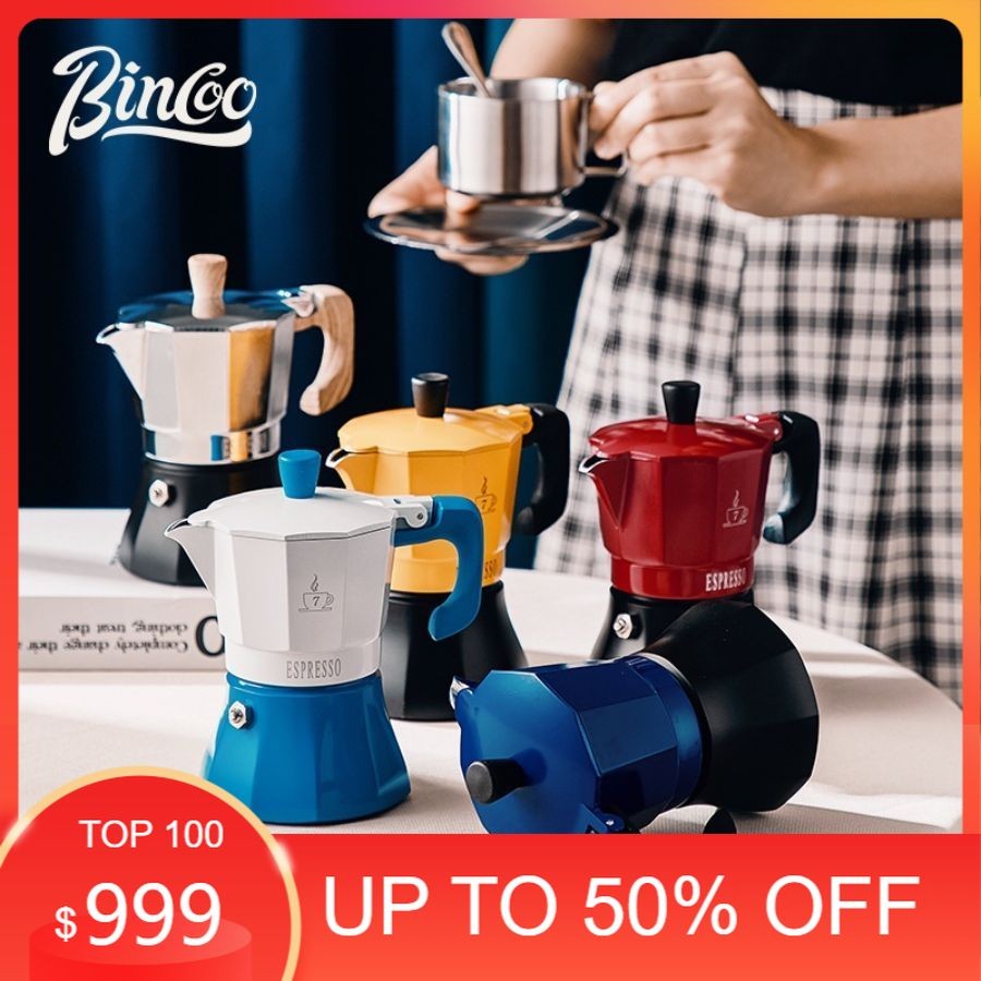 Bình Moka Pot Pha Cà Phê Espresso Có Vòng Bột Chuyên Dụng