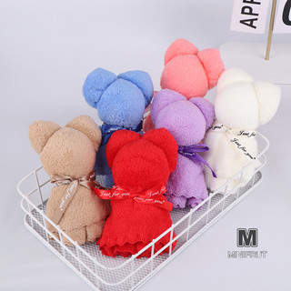 Minifrut] Khăn Gấu Lông Cừu San Hô Ủng Hộ Đám Cưới Cho Khách Số Lượng Lớn Phù Dâu Christening Lưu Niệm MỚI