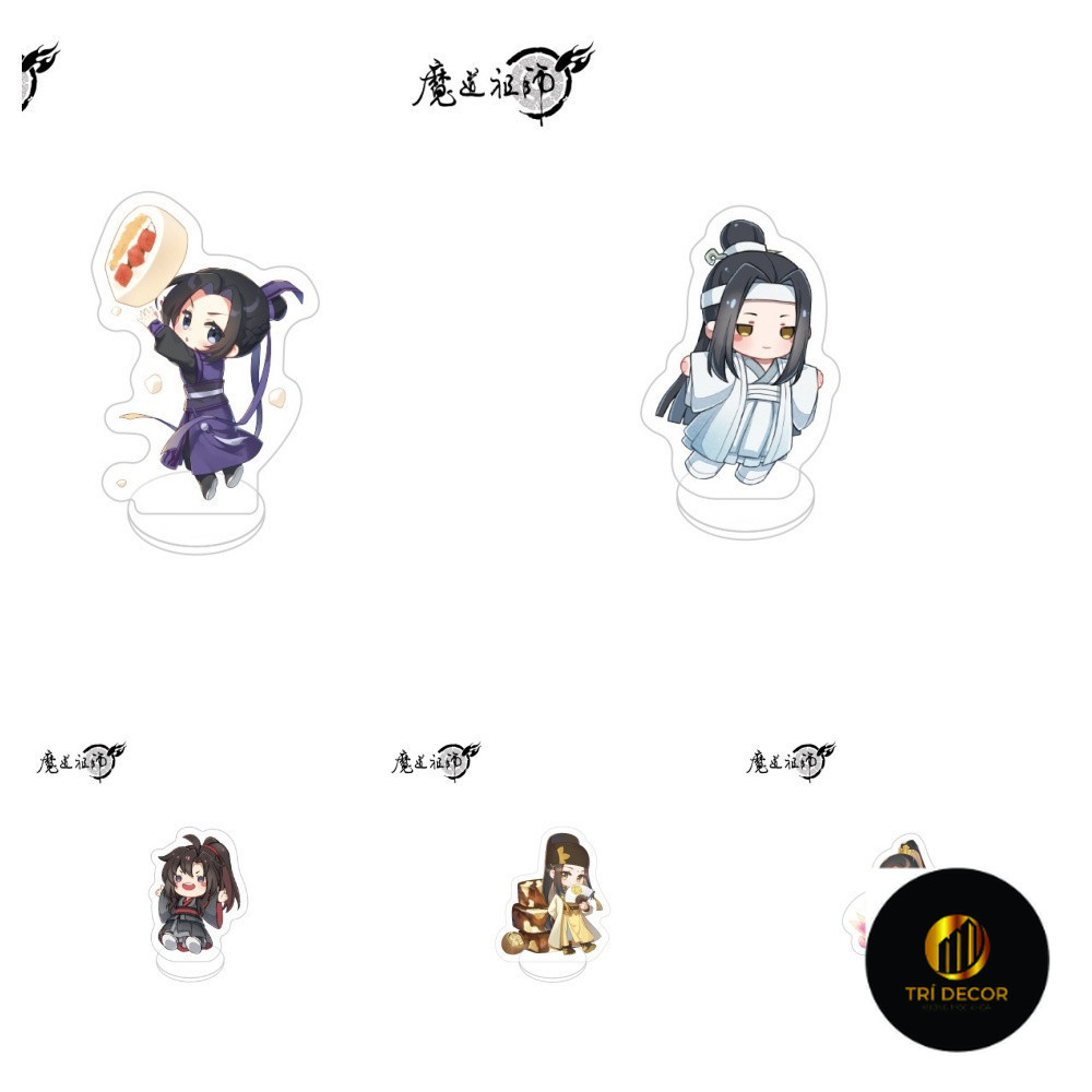 Móc khóa Anime Mo Dao Zu Shi Jiang Cheng Lan Wangji Phụ kiện trang trí túi xách Balo