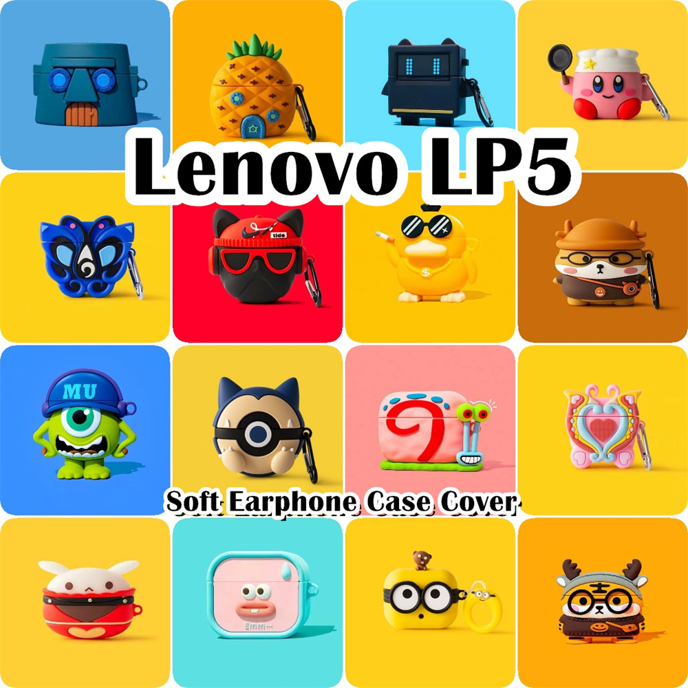Dành Cho Lenovo LP5 Ốp Lưng Silicon Mềm Ý Tưởng Hợp Thời Trang Hoạt Hình Tai Nghe Vỏ NO.2