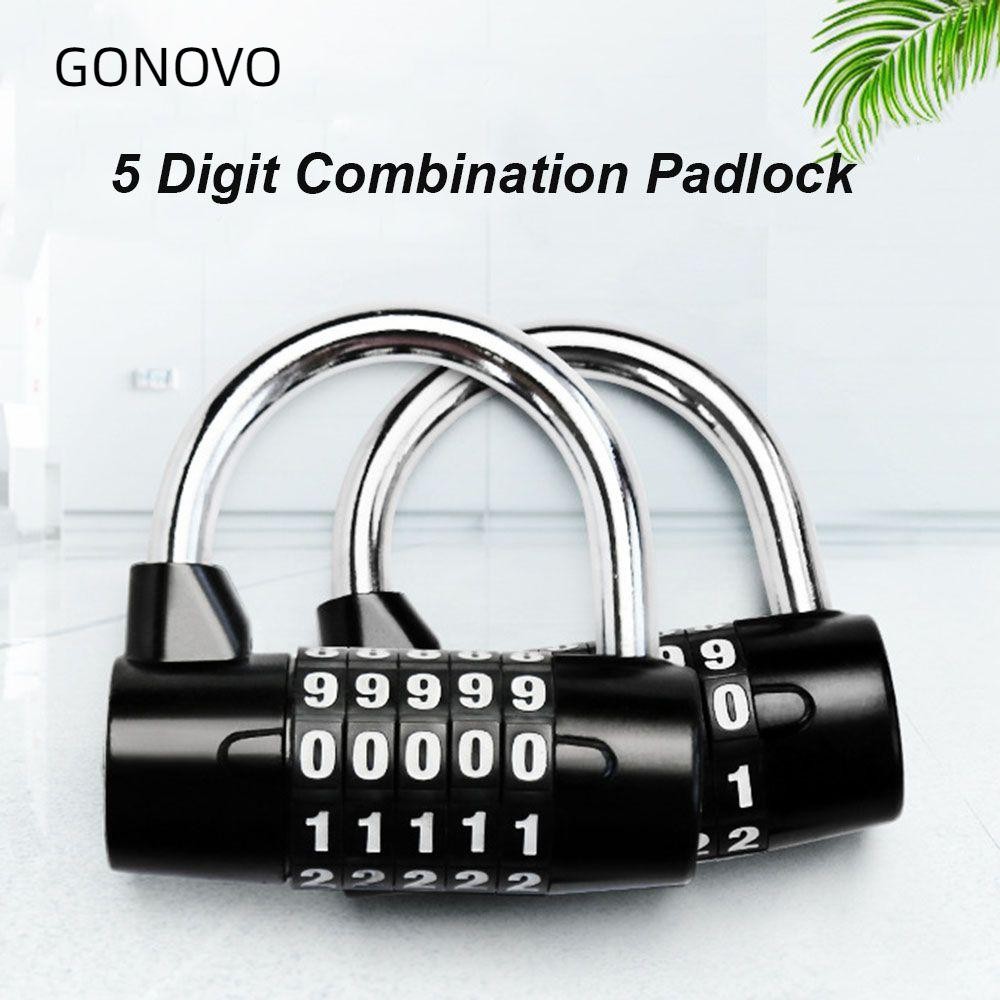 GONOVO  Password Padlock Sturdy Zinc Alloy Code Lock Key Safe Box Combination Lock