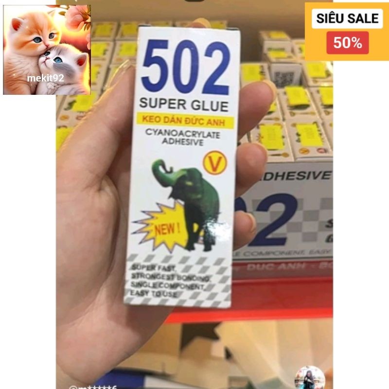 Keo dán 502 siêu dính