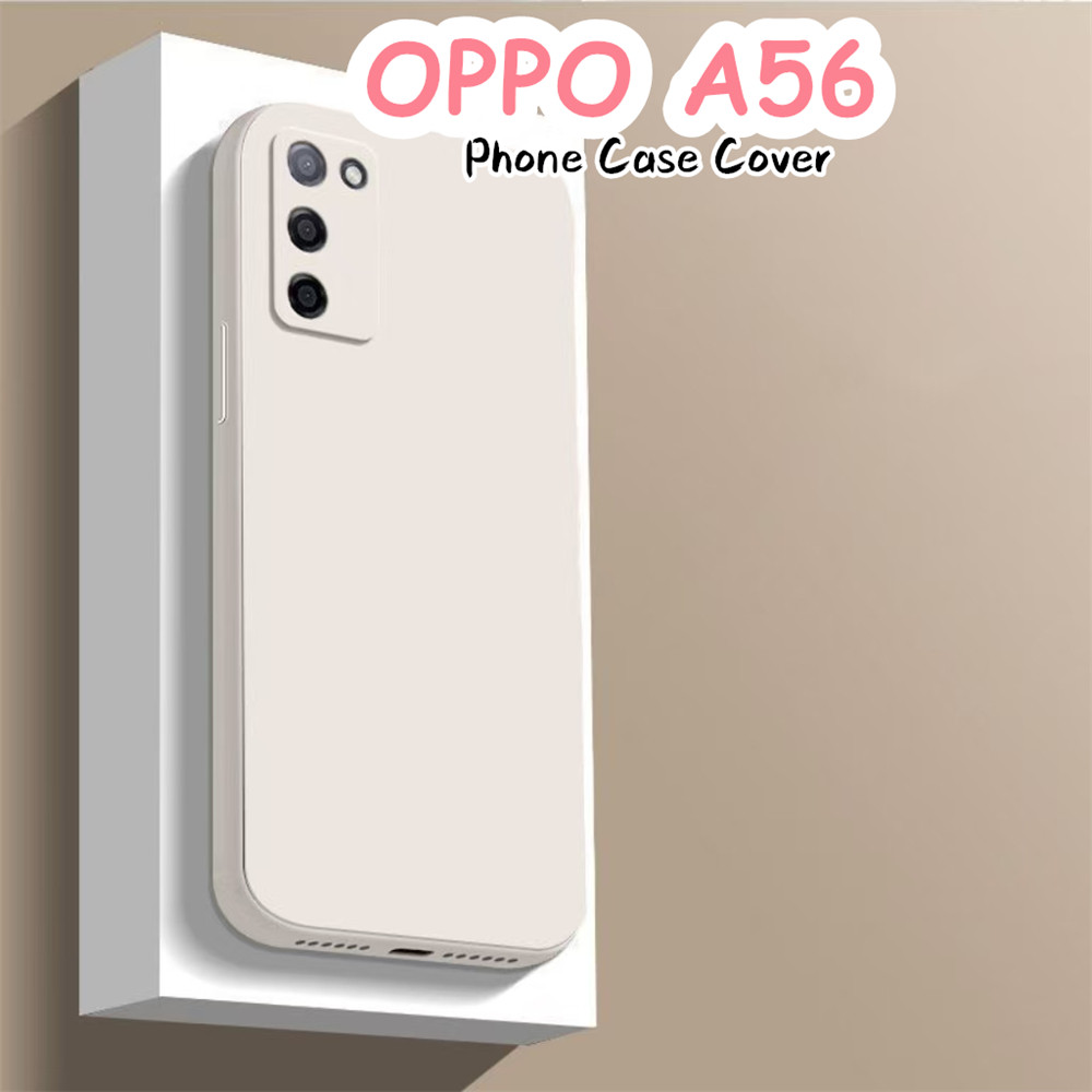 [imamura] Dành Cho OPPO A56 Ốp Lưng Silicon Full Ốp Lưng Điện Thoại Màu Trơn Cổ Điển Chống Bụi Bẩn
