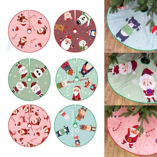 KIMI-Premium Quality 90CM Christmas Tree Skirt Floor Mat Cover Xmas Decorations