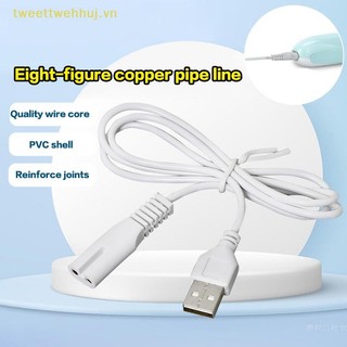Nhíp 1 Chiếc 80cm Cáp Usb Dây Sạc Đồng Đường Lỗ Phù Hợp Với 5v Đèn Pin Máy Cạo Râu Tóc Dây Đơn Lỗ 1.8 VN