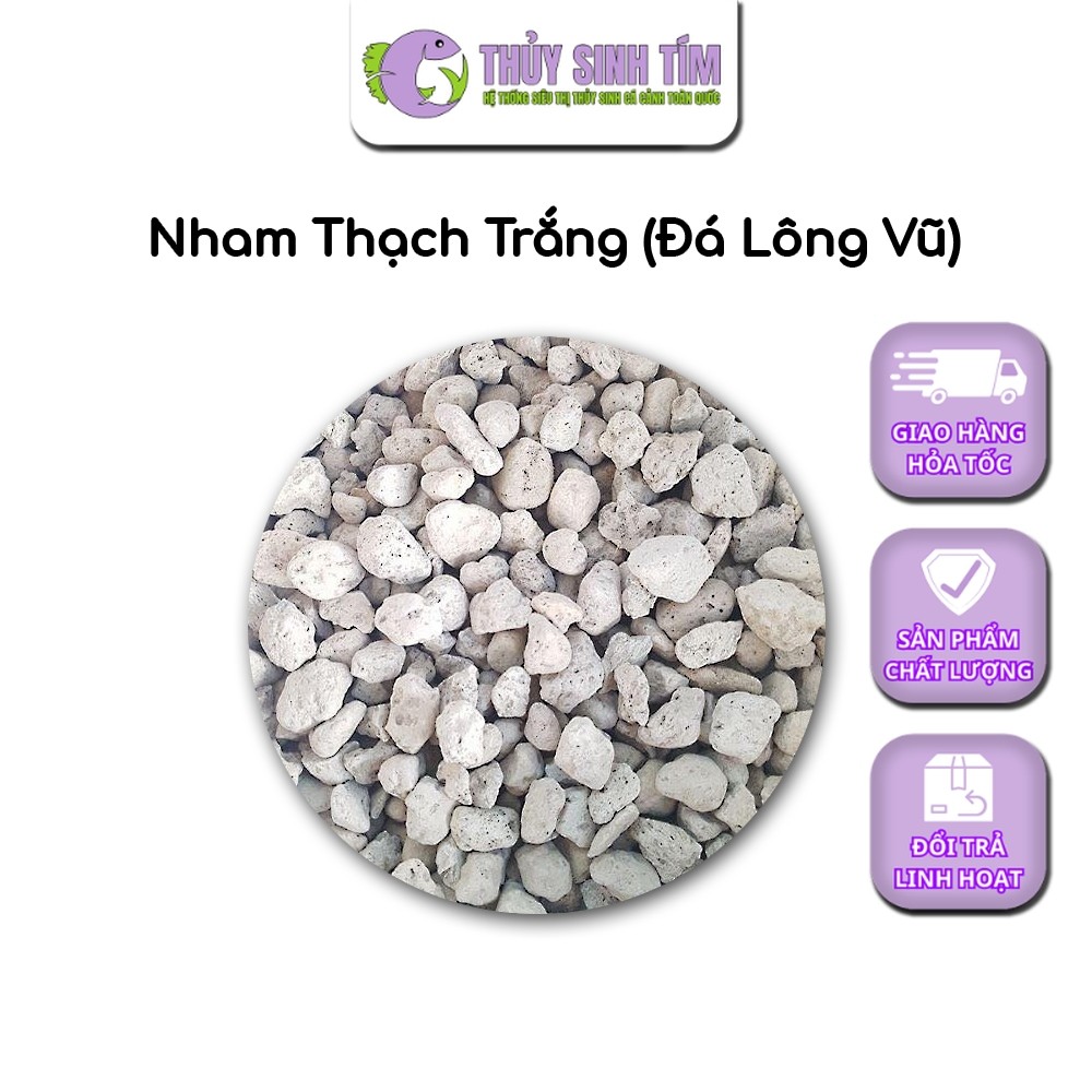 Nham Thạch Trắng (Đá Lông Vũ) 1kg
