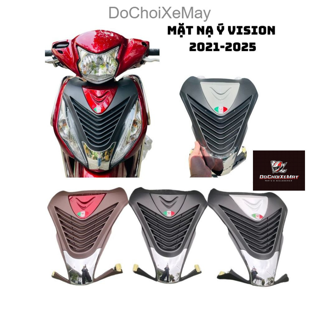 Mặt Nạ Honda Vision 2021 => Vision 2025 Nhựa Cao Cấp kiểu dáng SH Ý