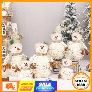  Búp Bê Người Tuyết Nhồi Bông Để Bàn Trang Trí Giáng Sinh Đồ Decor Noel Đồ Trang Trí Noel E2096 